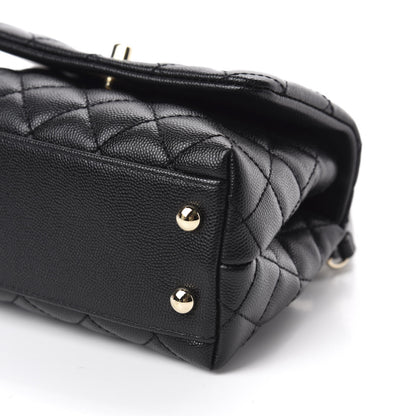 Chanel Caviar Quilted Extra Mini Coco Handle Flap Black 7 of 11