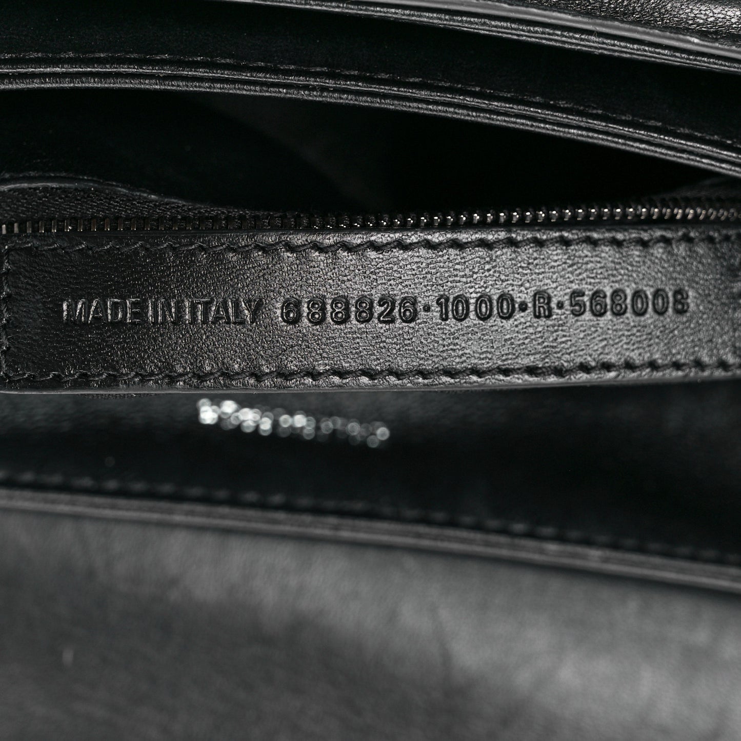Nappa BB Monogram Embossed Medium Triplet Bag Black