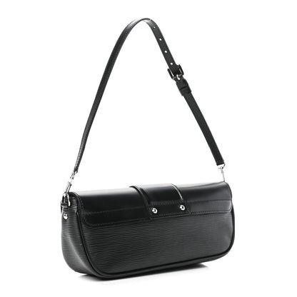 Louis Vuitton Epi Montaigne Clutch Black 2 of 4