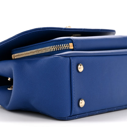 Chanel Caviar Quilted Small Business Affinity Flap Dark Blue 9 of 13