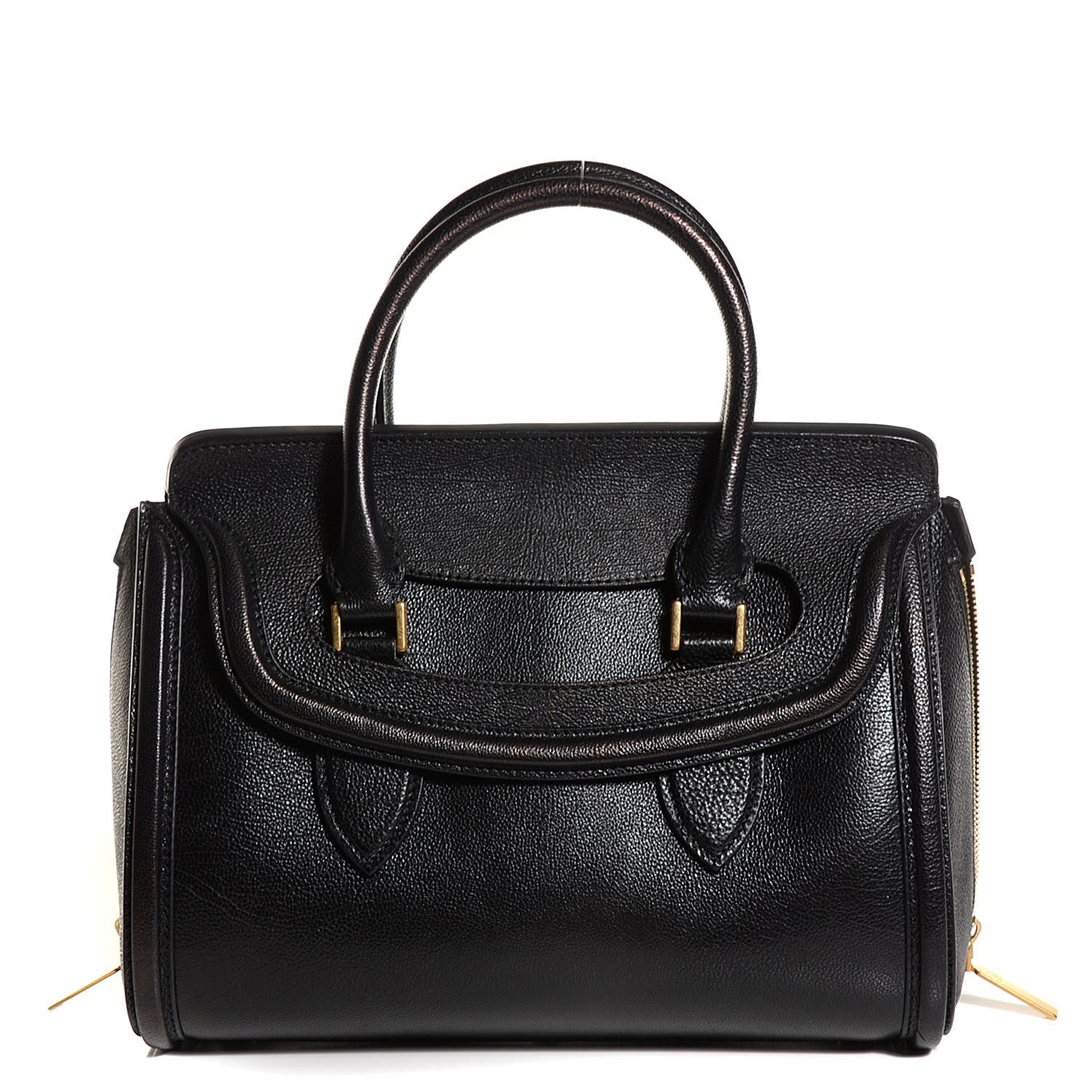 Alexander McQueen Grained Calfskin Small Heroine Black 1 of 8