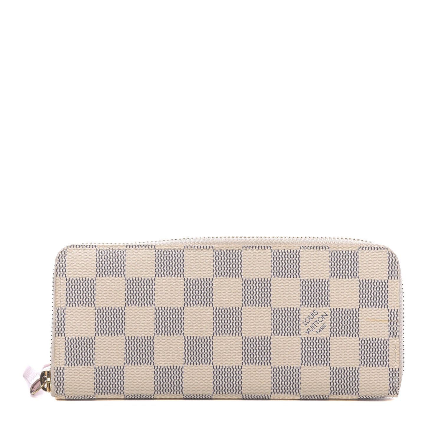 Damier Azur Clemence Wallet Rose Ballerine