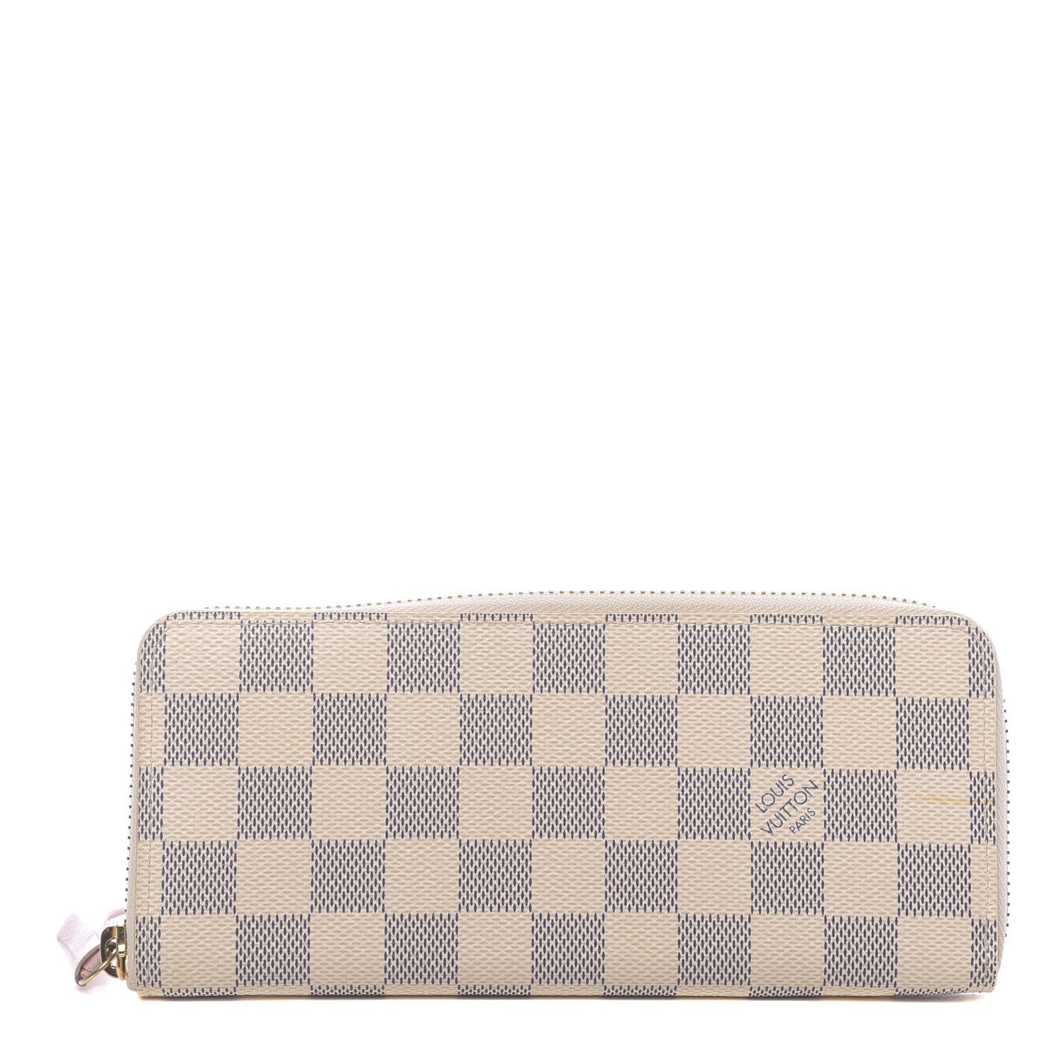 Louis Vuitton Damier Azur Clemence Wallet Rose Ballerine 1 of 7