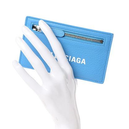 Balenciaga Calfskin Long Everyday Multi Card Holder Bright Bleu 2 of 6