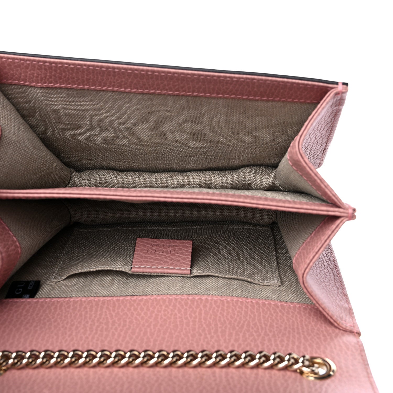 Gucci Dollar Calfskin Small Interlocking G Shoulder Bag Soft Pink 5 of 10
