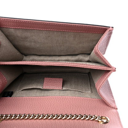 Gucci Dollar Calfskin Small Interlocking G Shoulder Bag Soft Pink 5 of 10