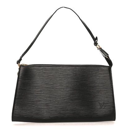 Louis Vuitton Epi Pochette Accessories 24 Black 1 of 9