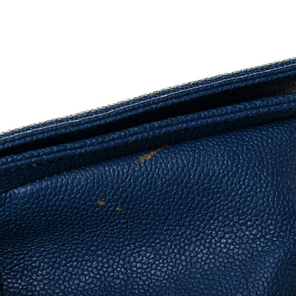 Chanel Caviar Quilted Medium Boy Flap Dark Blue 6 of 8