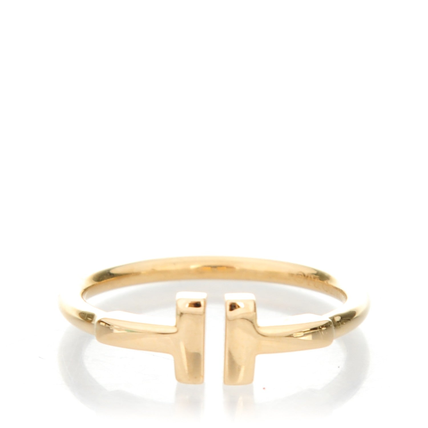Tiffany 18K Yellow Gold T Wire Ring 6 1 of 5