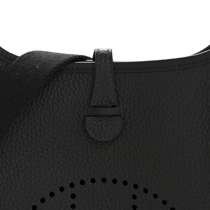 Hermes Taurillon Clemence Evelyne TPM Black 8 of 11