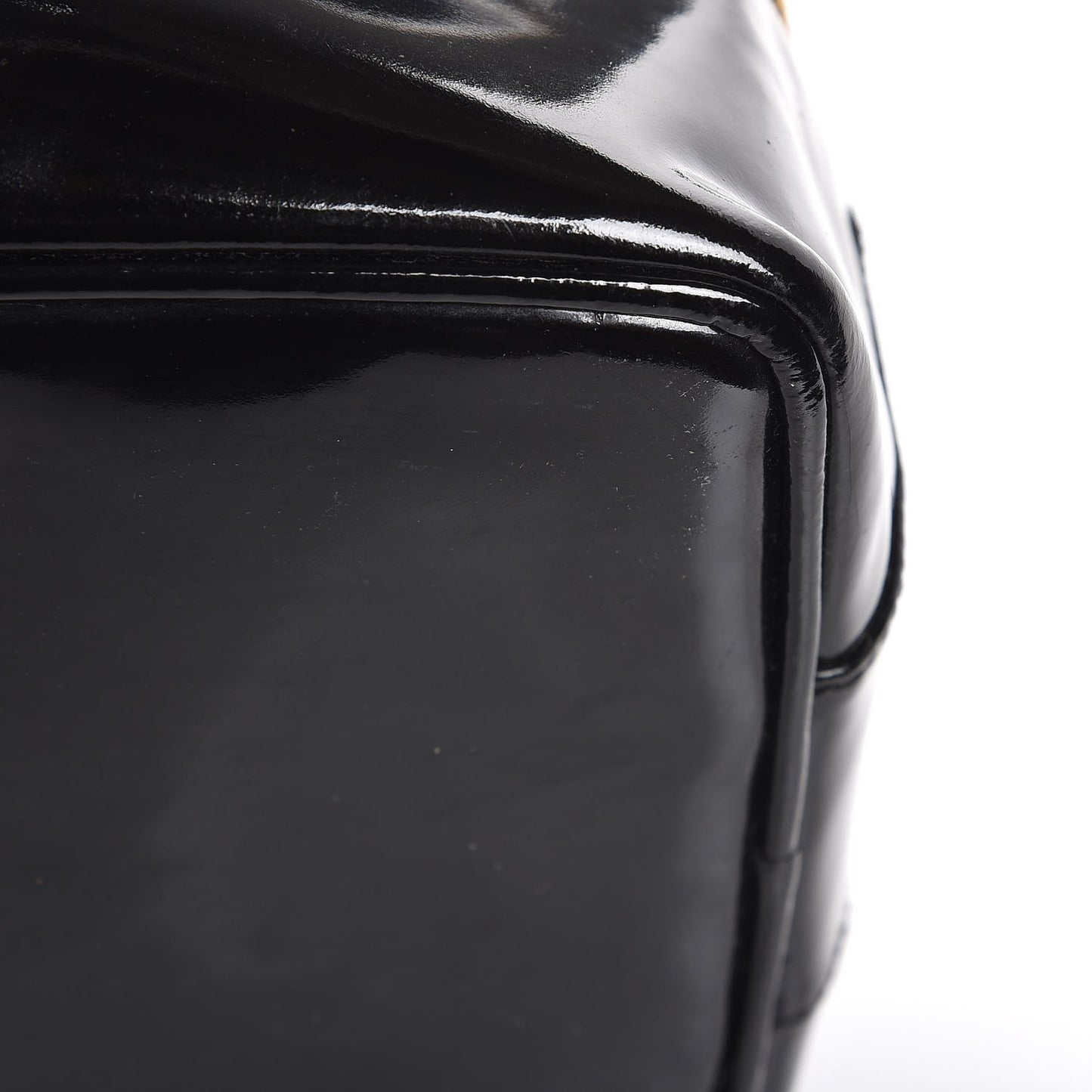 Patent Vanity Cosmetic Case Black