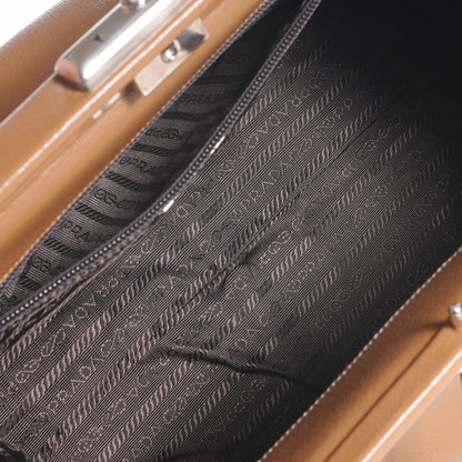 Prada Goatskin Cerniera Doctor Bag Beige 4 of 7