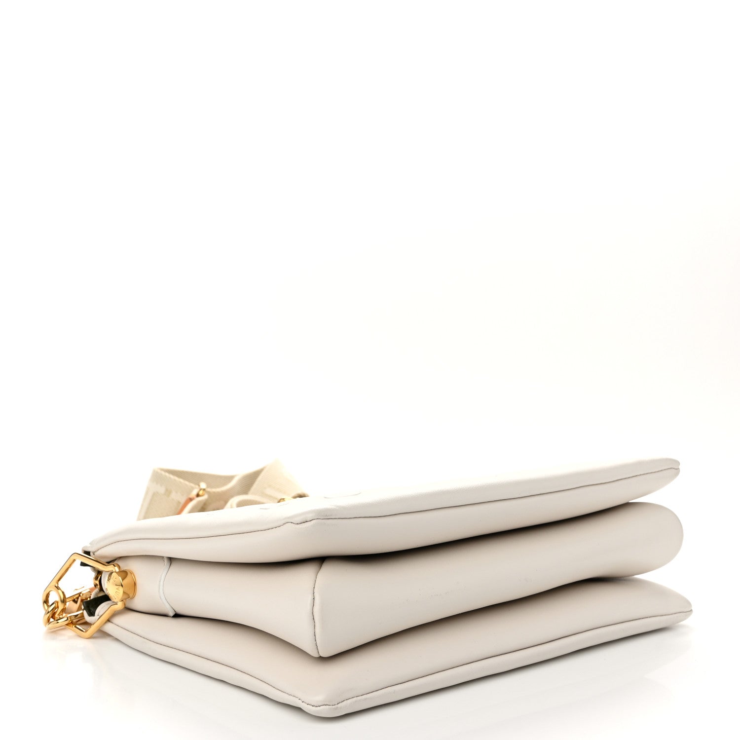 Louis Vuitton Lambskin Embossed Monogram Coussin PM Beige Cream 4 of 10