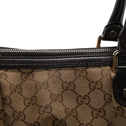 Gucci Monogram Medium Sukey Top Handle Dark Brown 18 of 28