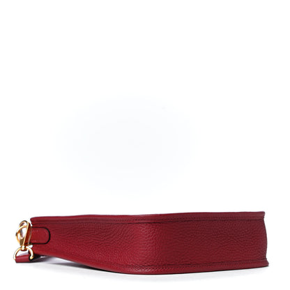 Hermes Taurillon Clemence Evelyne TPM Rouge Grenat 3 of 5