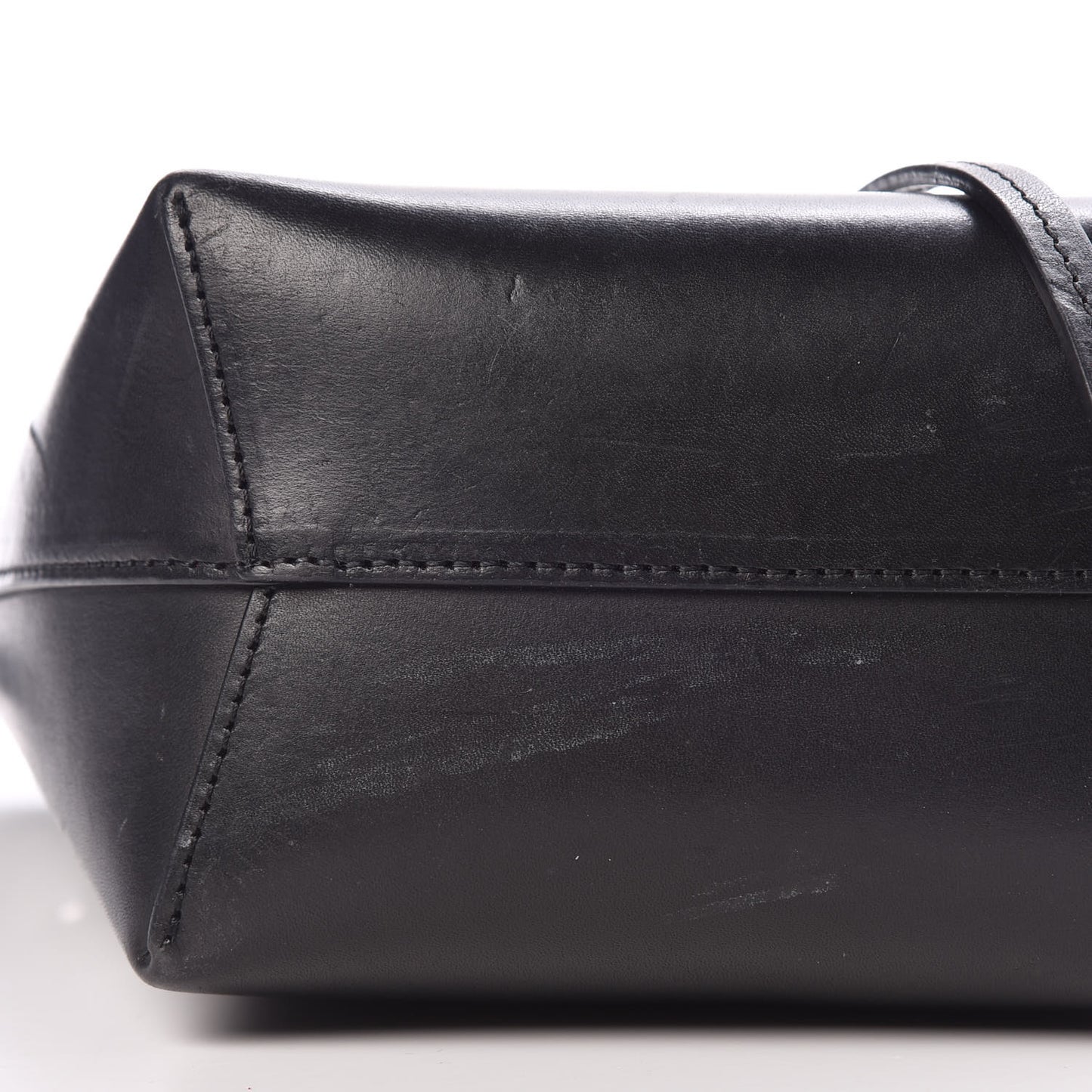 Calfskin Mini Mini Bucket Bag Black Flamma