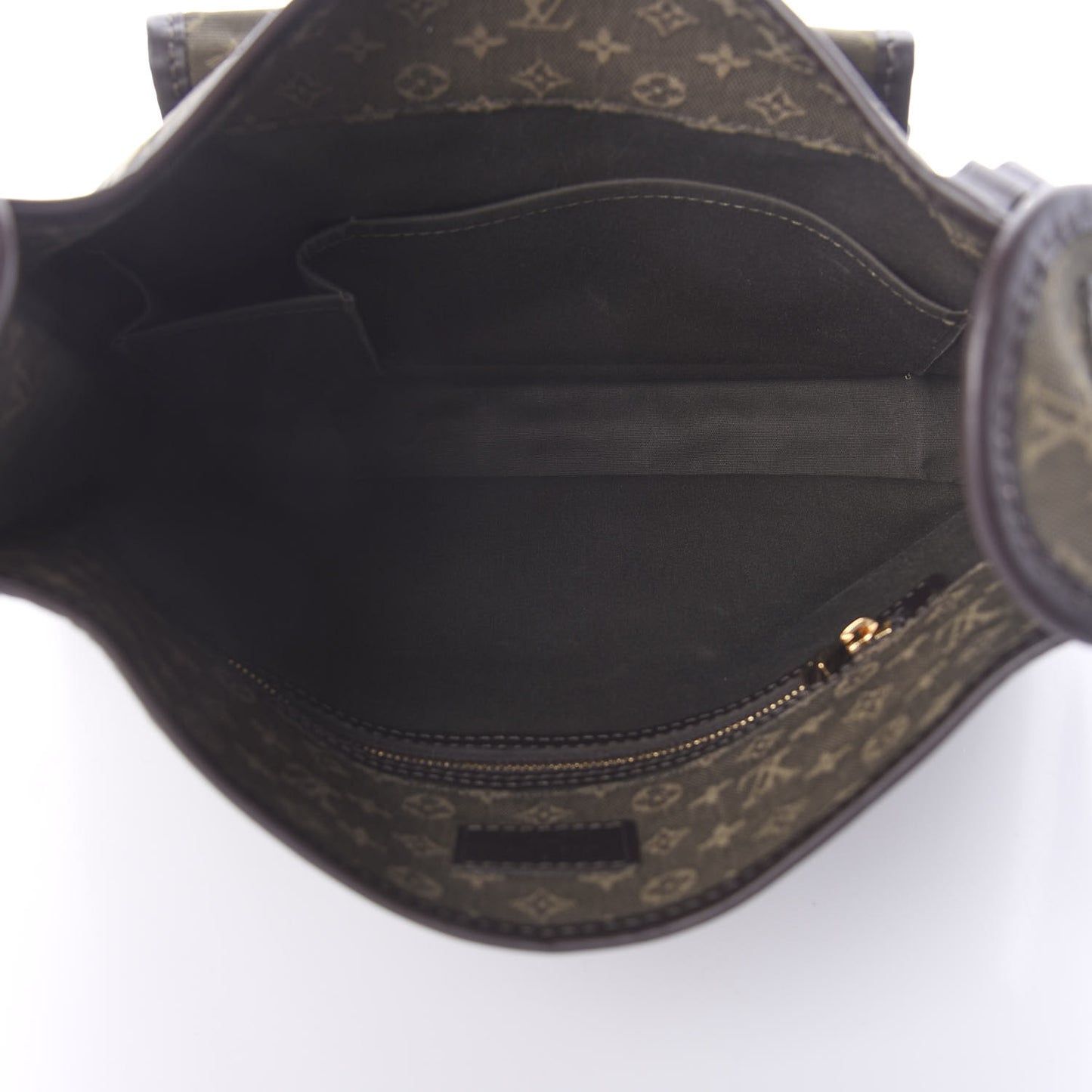 Mini Monogram Besace Mary Kate Kaki