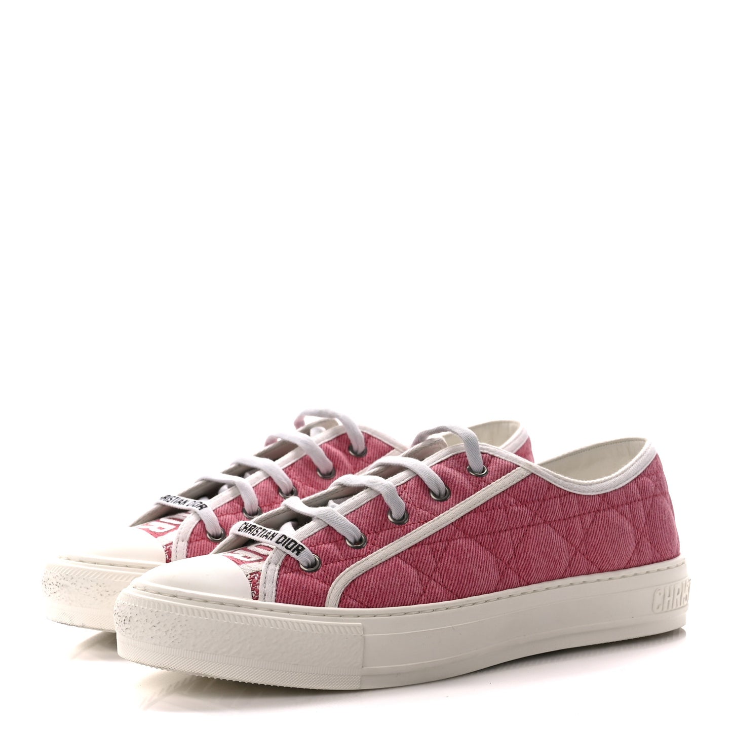 Canvas Walk 'N' Dior Low Top Sneakers 41 Taffy Pink