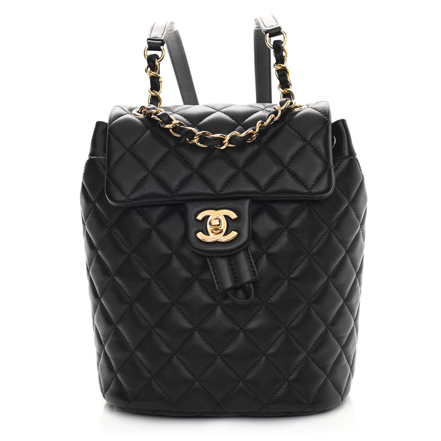 Chanel Lambskin Quilted Mini Urban Spirit Backpack Black 1 of 10