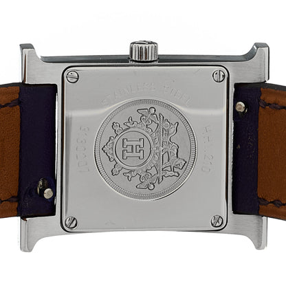 Hermes Stainless Steel Swift 21mm Heure H Hour Quartz Watch Iris 3 of 3