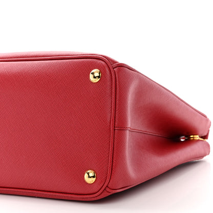 Prada Saffiano Medium Galleria Double Zip Tote Fuoco 12 of 14