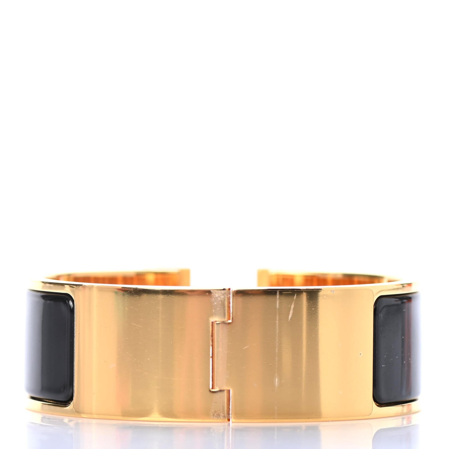 Enamel Wide Clic Clac H Bracelet PM Black