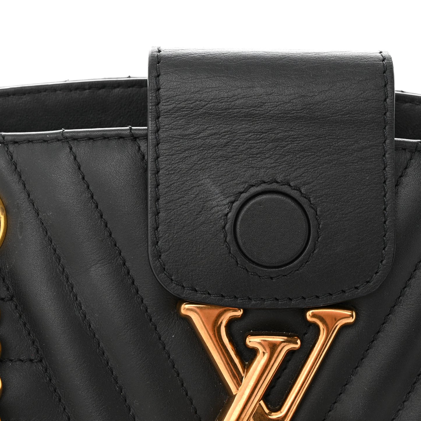 Calfskin New Wave Chain Tote Black