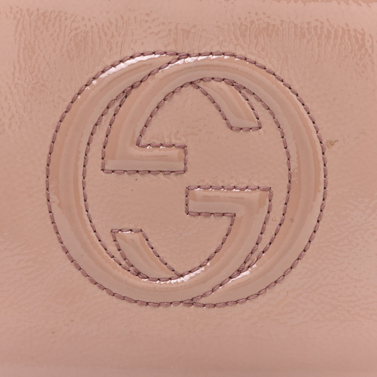 Gucci Patent Soho Zip Around Wallet Dark Cipria 8 of 11