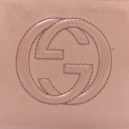 Gucci Patent Soho Zip Around Wallet Dark Cipria 8 of 11