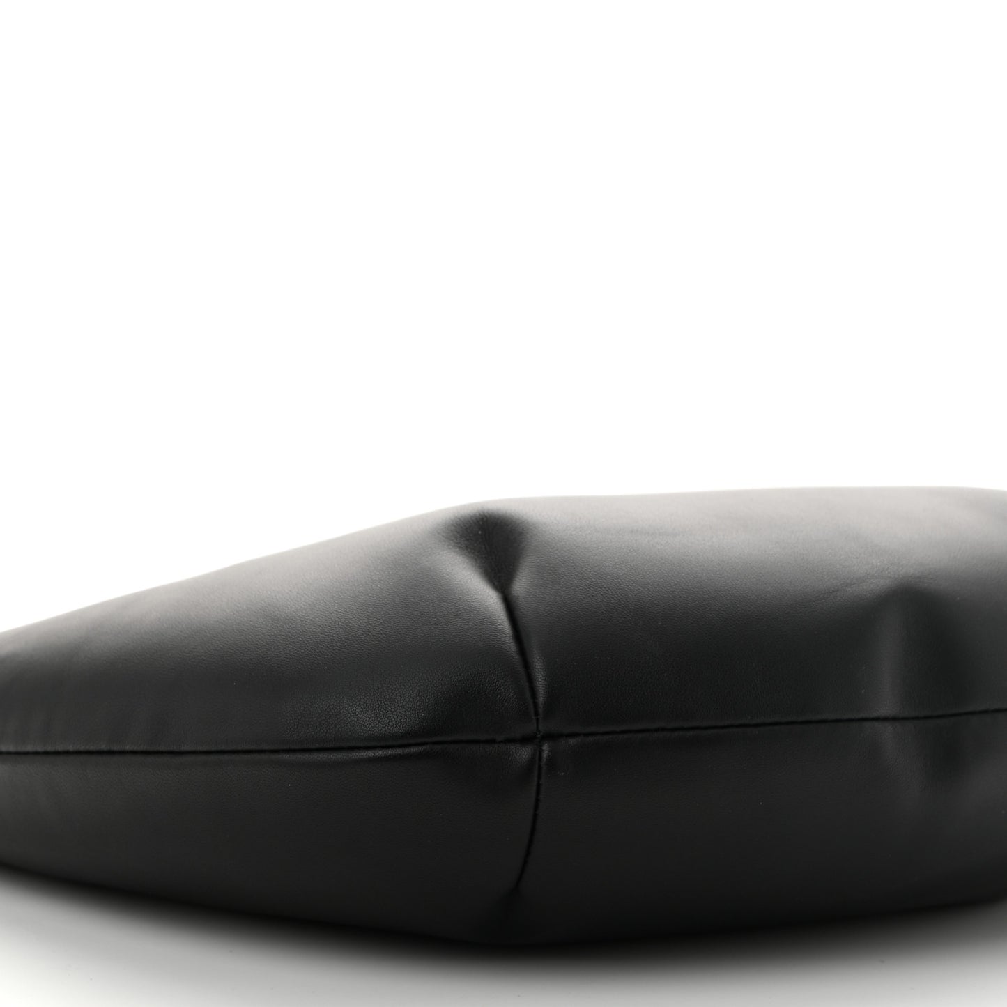 Calfskin Paperclip Hobo Bag Black