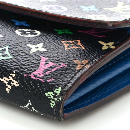 Louis Vuitton Monogram Multicolor Sarah Wallet Black Bleuet 11 of 11
