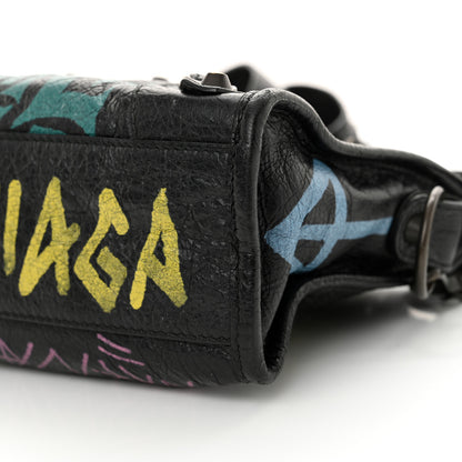 Balenciaga Agneau Arena Graffiti All Over Classic Hardware Mini City Black Multicolor 11 of 11