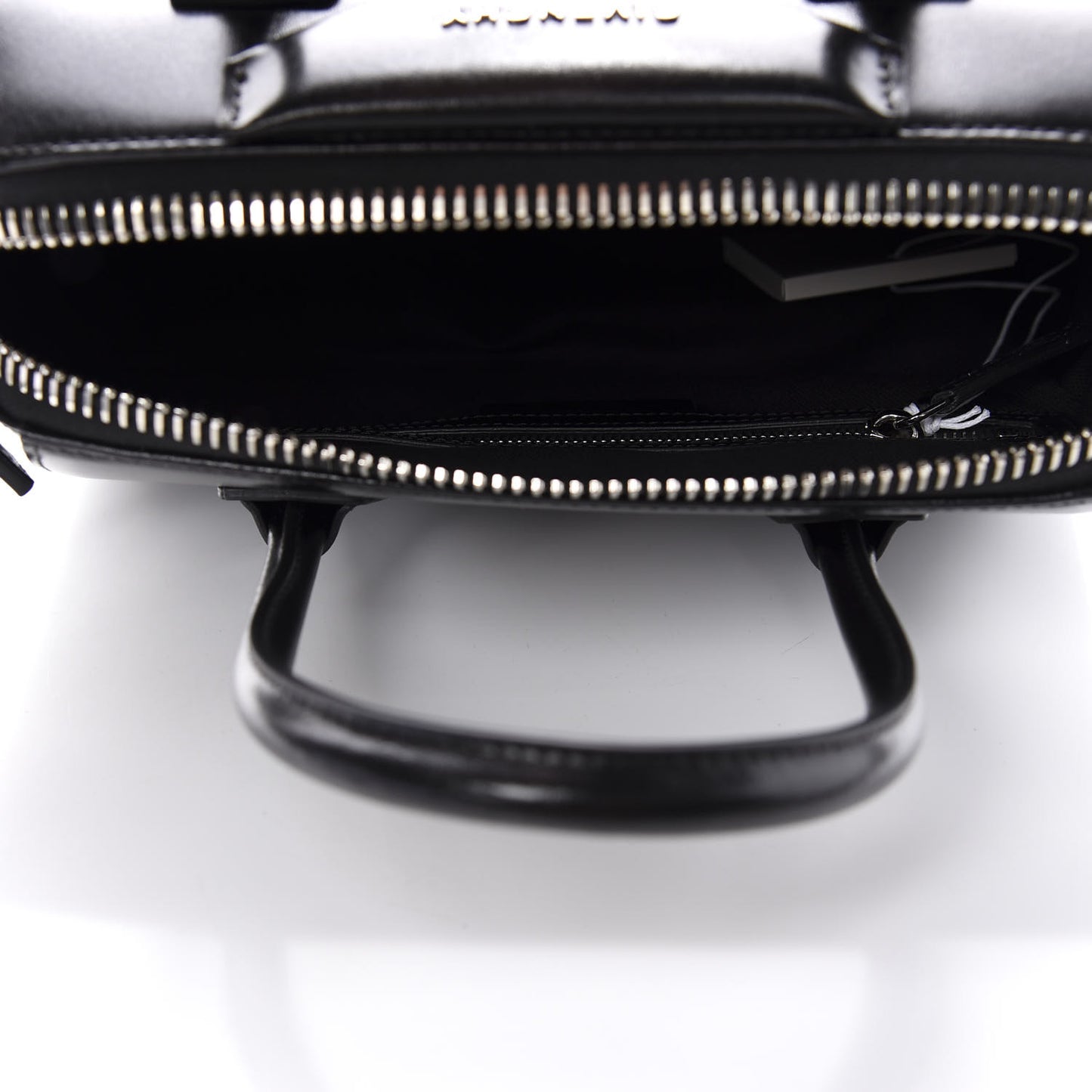 Shiny Lord Calfskin Small Antigona Black