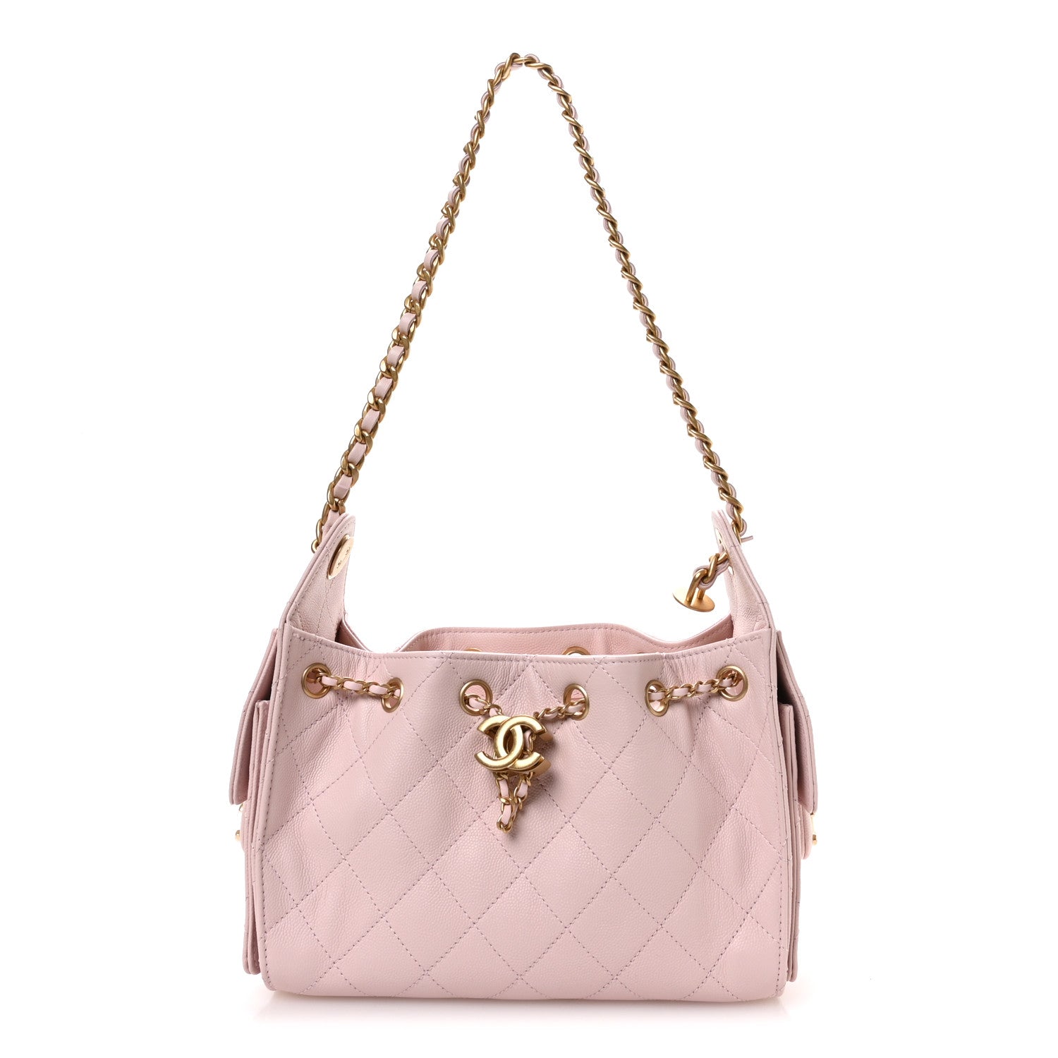 Chanel Caviar Quilted Mini Chanel 25 Handbag Light Pink 1 of 11