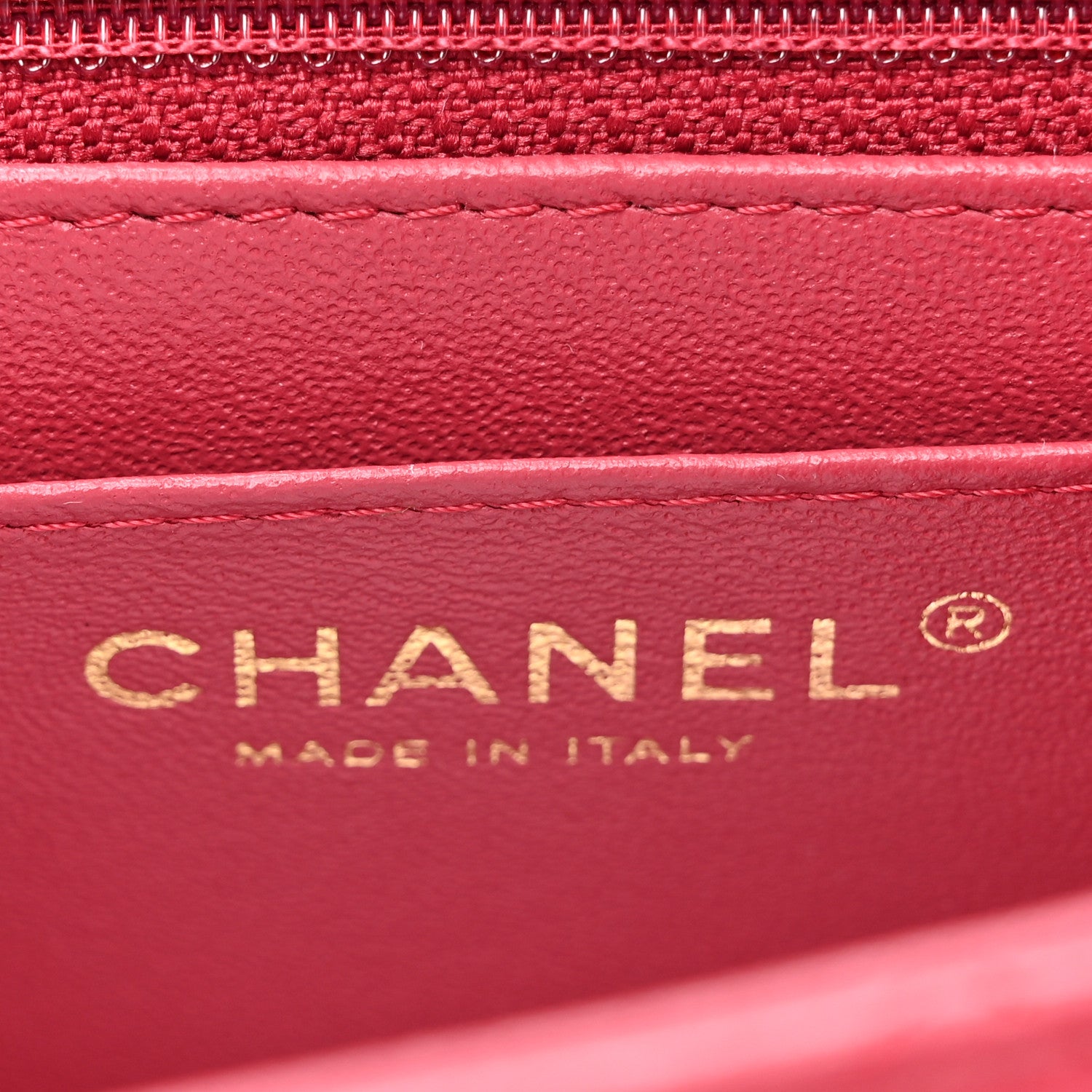 Chanel Lambskin Quilted Mini Square Flap Dark Pink 6 of 10