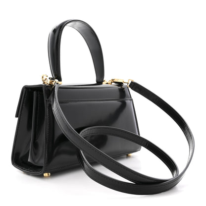 Salvatore Ferragamo Brushed Off Calfskin Mini Iconic Top Handle Bag Black 3 of 13