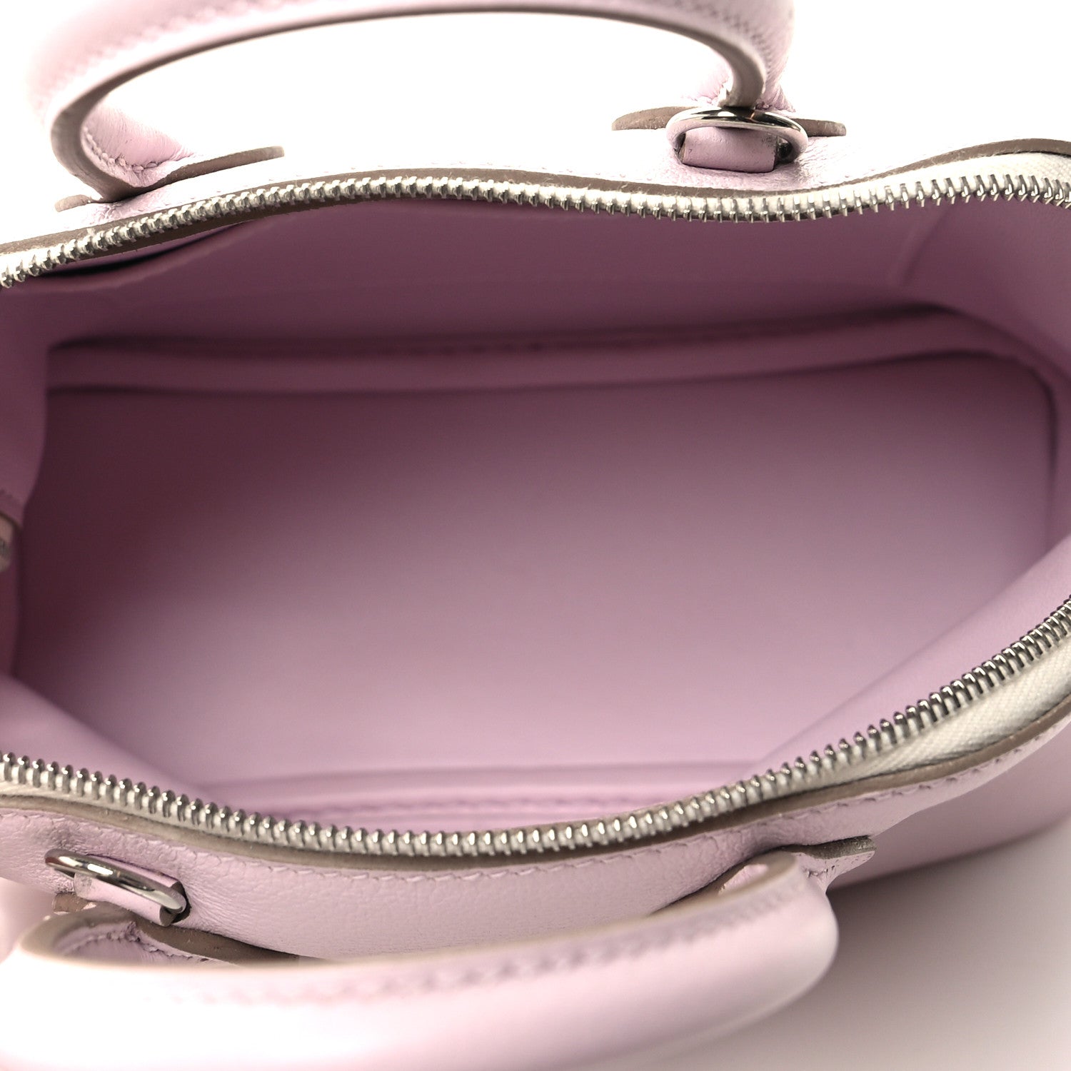 Hermes Chevre Mysore Tri-Color Mini 1923 Bolide Mauve Pale Rouge Sellier Craie 5 of 10