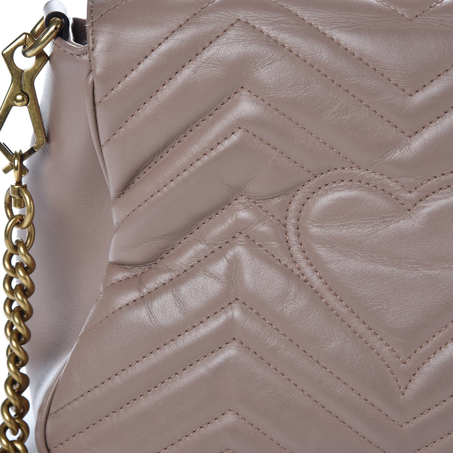 Calfskin Matelasse Small GG Marmont Top Handle Shoulder Bag Porcelain Rose