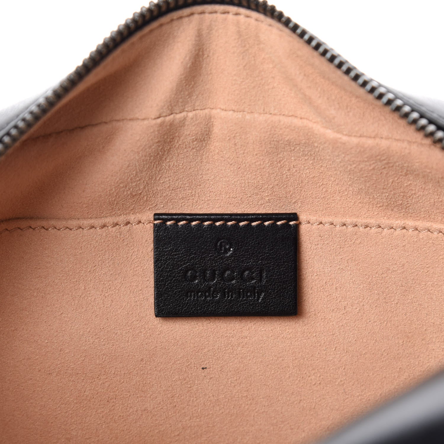Gucci Calfskin Matelasse Small GG Marmont Chain Shoulder Bag Black 8 of 10