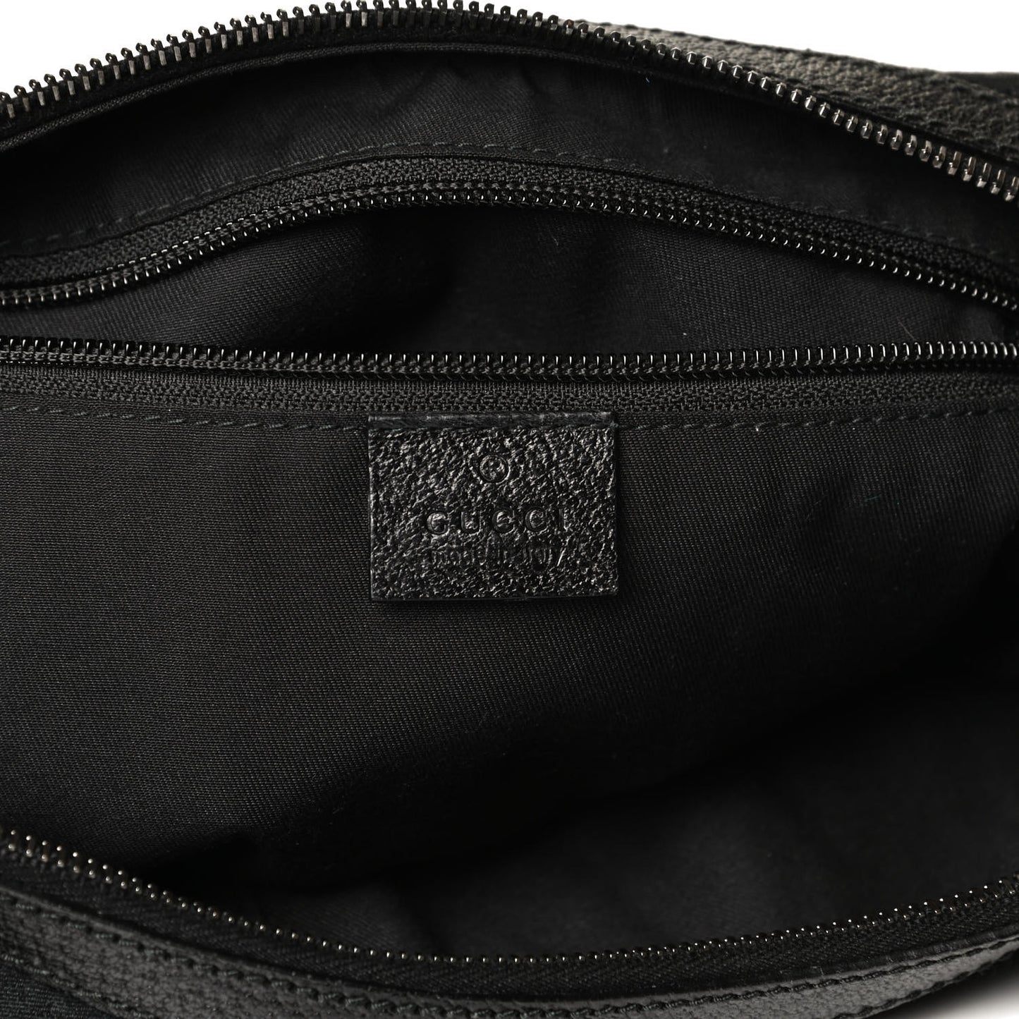 Monogram Web Medium Half Moon Hobo Black