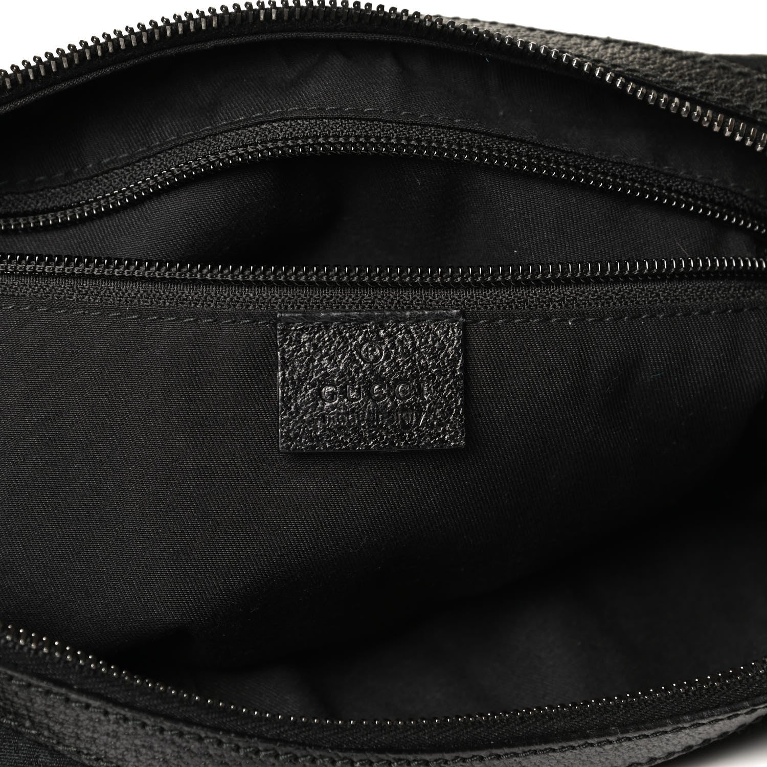 Gucci Monogram Web Medium Half Moon Hobo Black 10 of 16