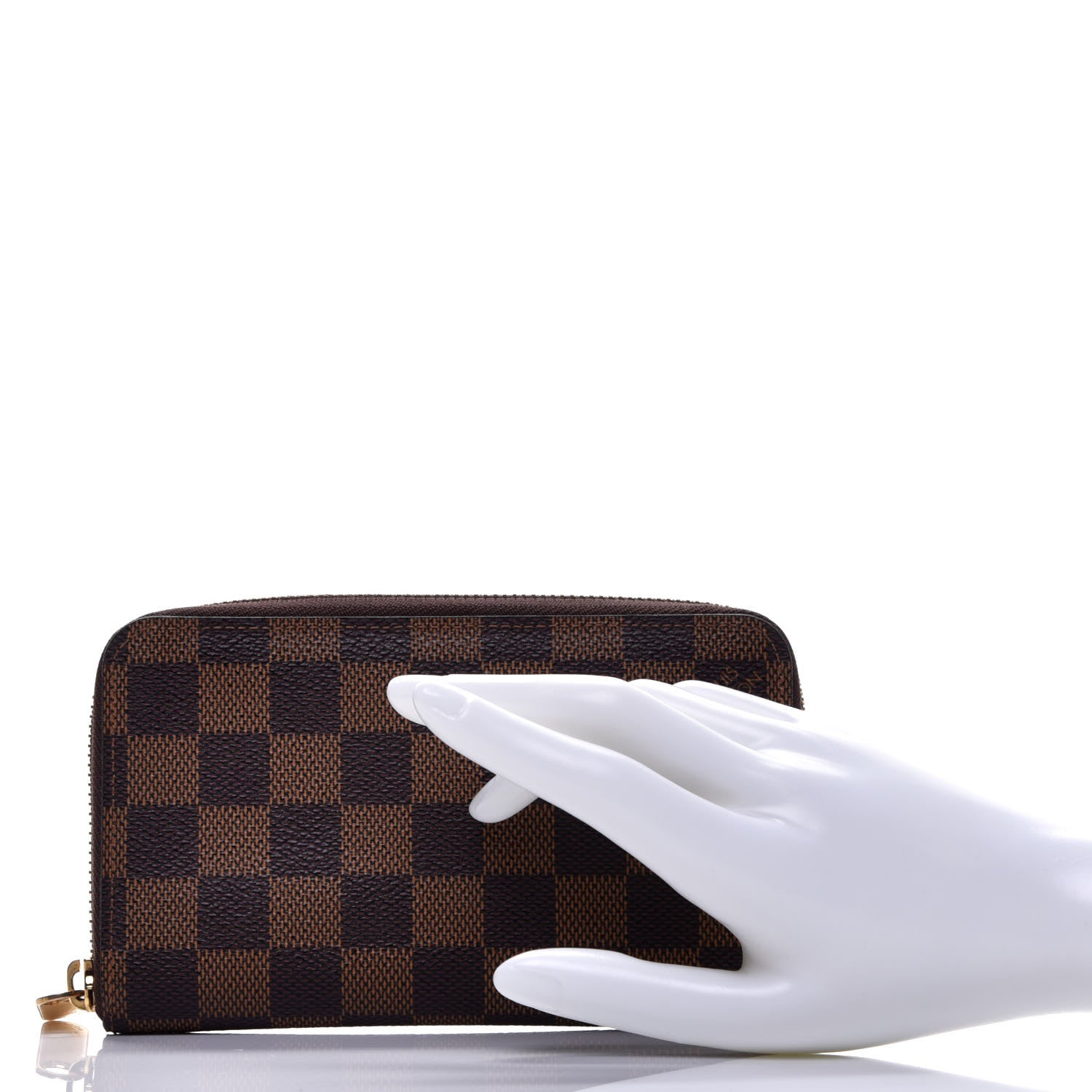 Louis Vuitton Damier Ebene Zippy Compact Wallet 2 of 9