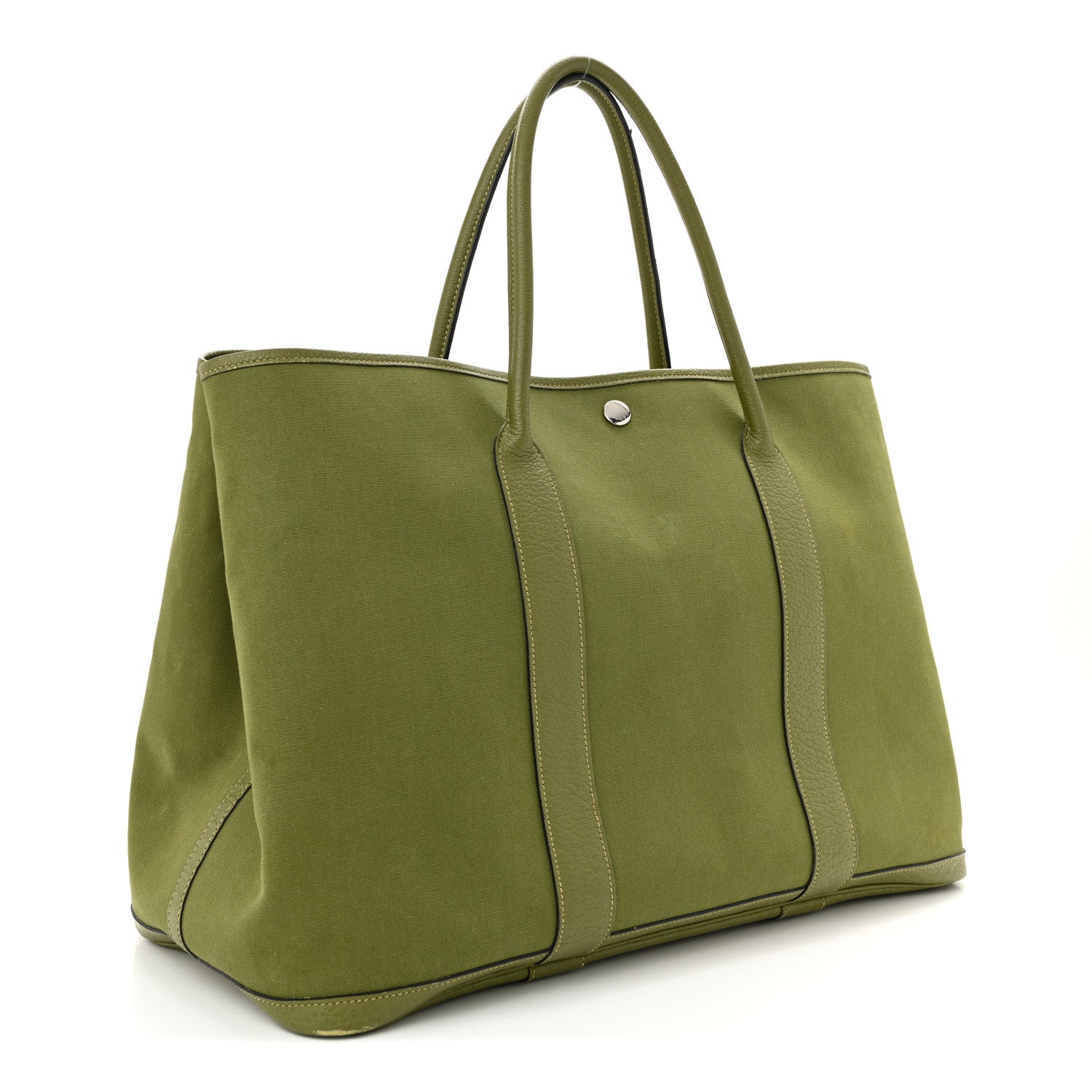 Hermes Toile Buffle Skipper Garden Party TGM Vert Anis 2 of 11