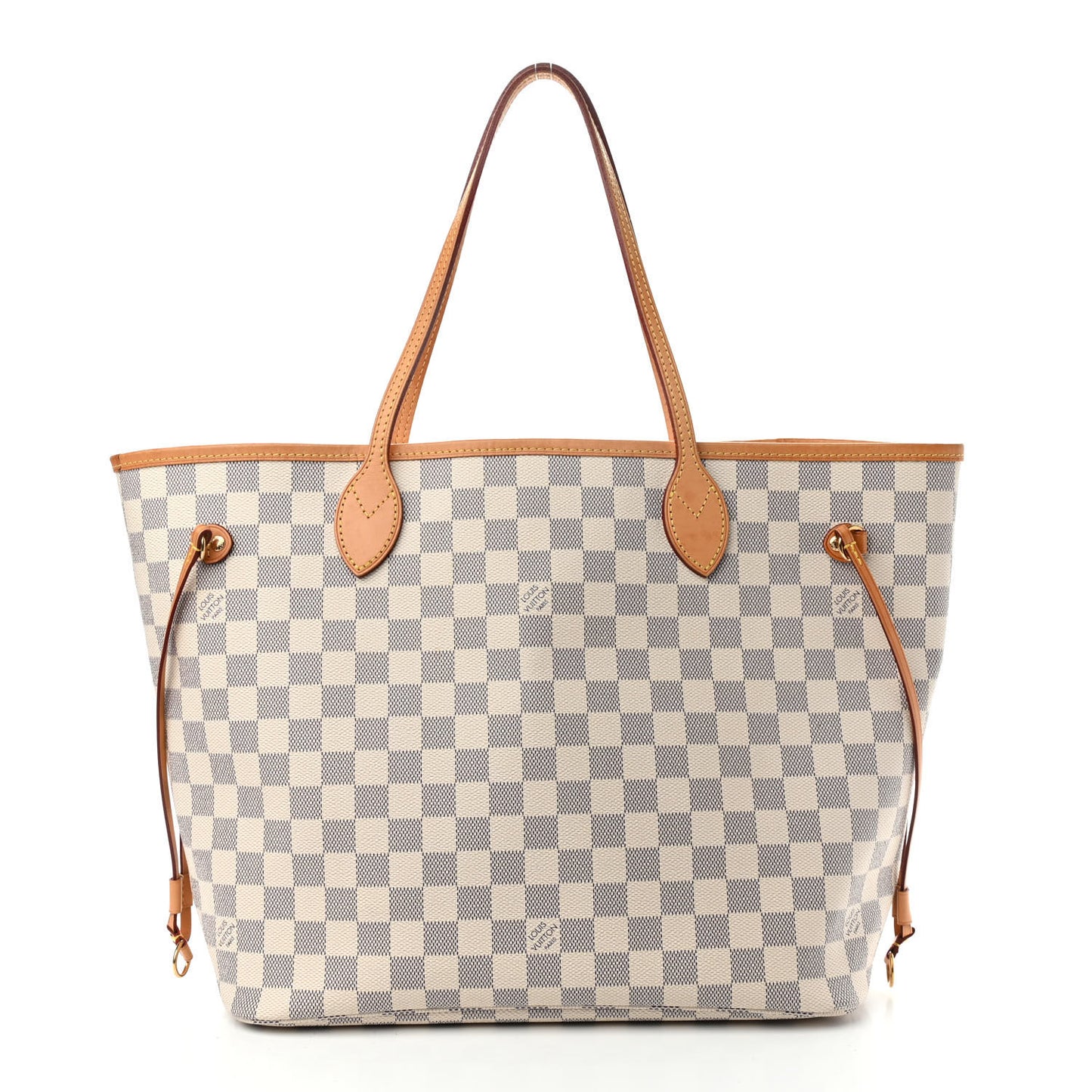 Damier Azur Neo Neverfull MM Rose Ballerine