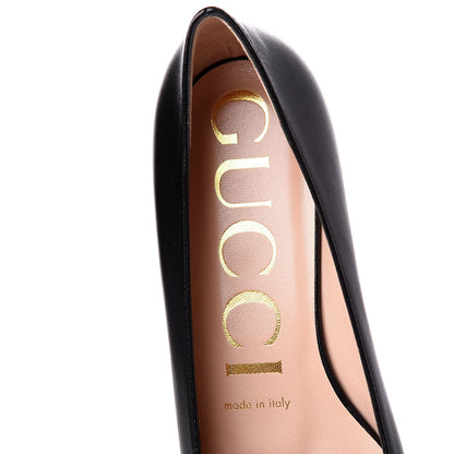 Gucci Malaga Kid Crystal Square G Madelyn Ballet Flats 36 Black 8 of 11