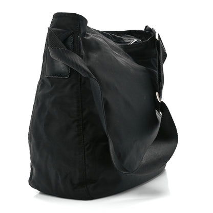 Prada Nylon Flat Messenger Bag Black 3 of 11