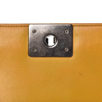 Chanel Velvet Quilted Small Boy Flap Yellow 16 of 17