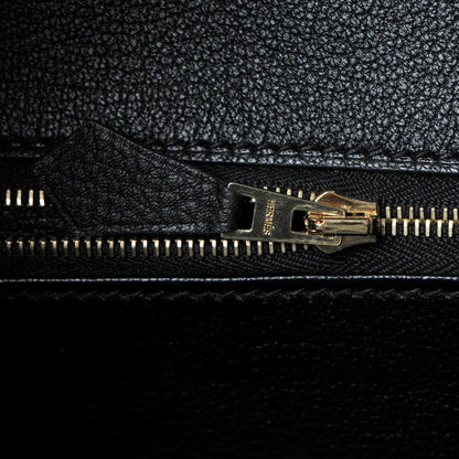 Hermes Togo Birkin 25 Black 12 of 34