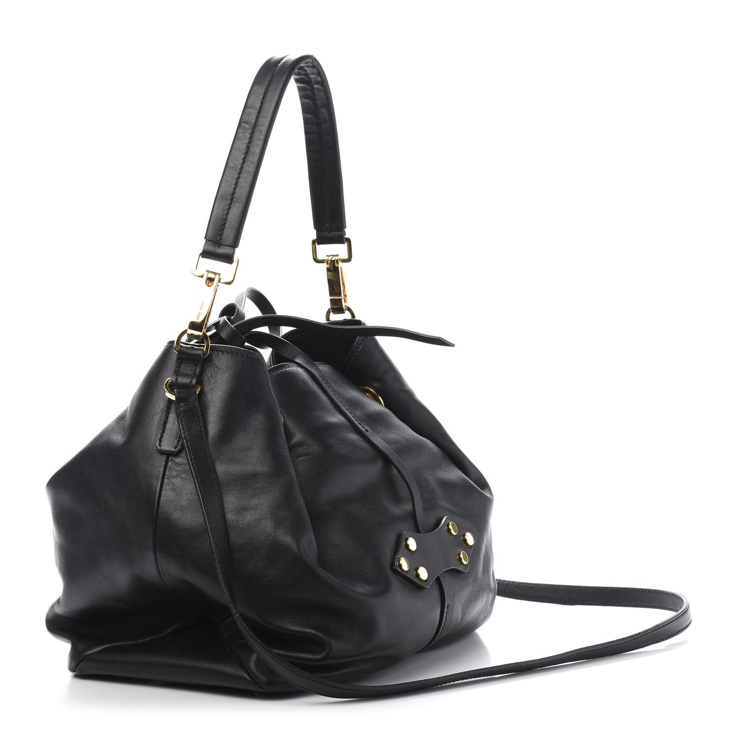 Nappa Bucket Bag Black