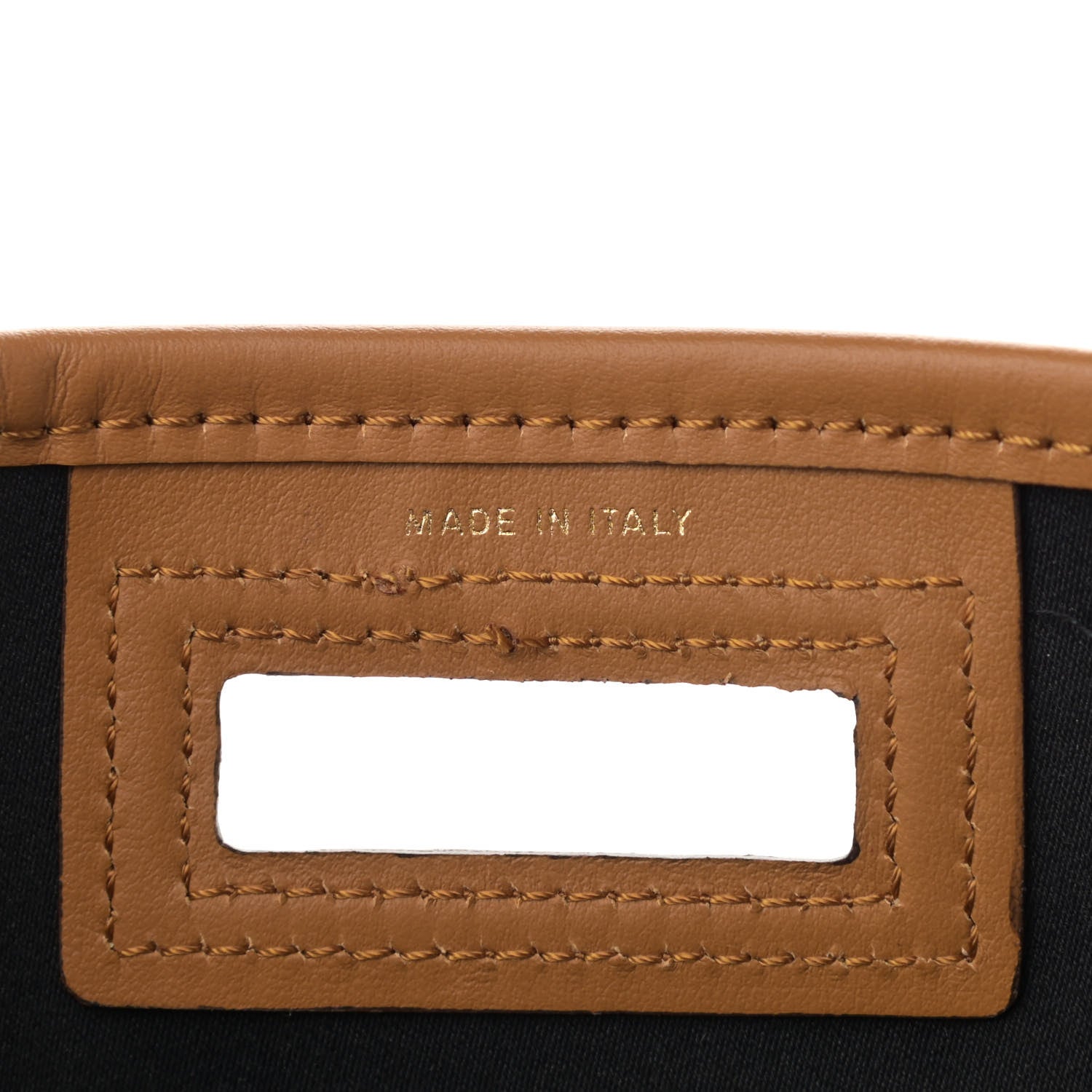 Fendi Glazed Fabric Vitello Century FF 1974 Stamp Patch Medium Peekaboo Defender Cover Mogano Panna Caramello 6 of 11